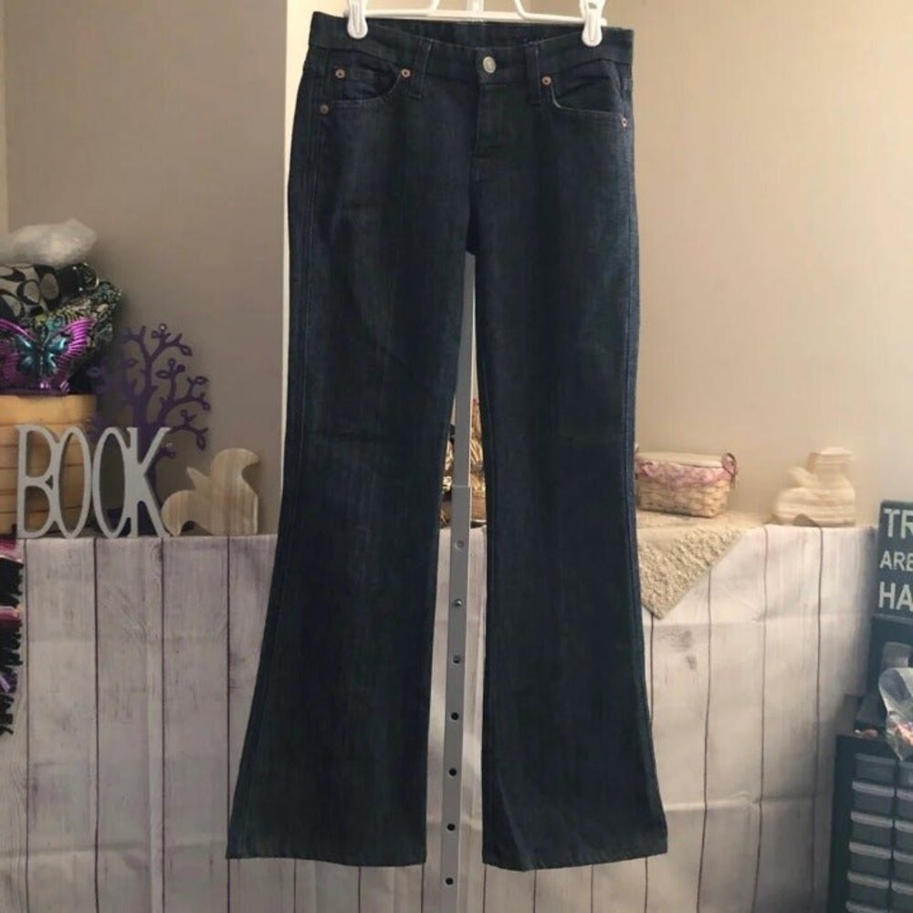 7FAMK sz 25 'A' Pocket Boot Cut Jeans